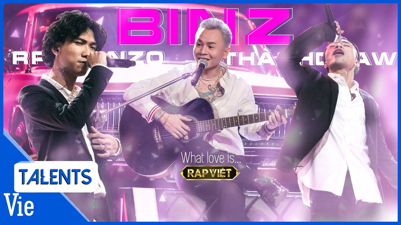BINZ lãng tử đàn guitar rap "WHAT LOVE IS..." cùng Thành Draw, RPT Gonzo cực tan chảy | CK RAP VIỆT
